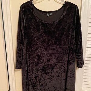 Black Velvet Tunic Top